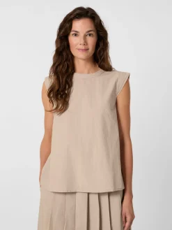 CARE BY ME Damen-Blusentop Sand Hot