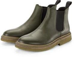 Punto Pigro Damen-Chelsea-Boot Oliv Discount