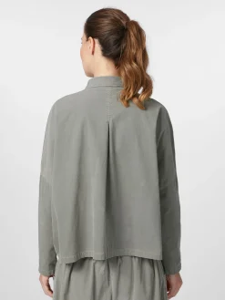 Oska Damen-Cordbluse Hellgrün Sale