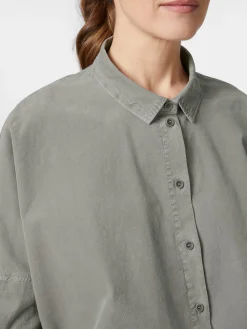 Oska Damen-Cordbluse Hellgrün Sale