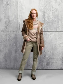 Manufactum Damen-Cordhose schmales Bein Mittelgrau Discount