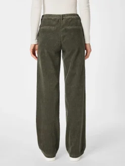 Manufactum Damen-Cordhose weites Bein Oliv