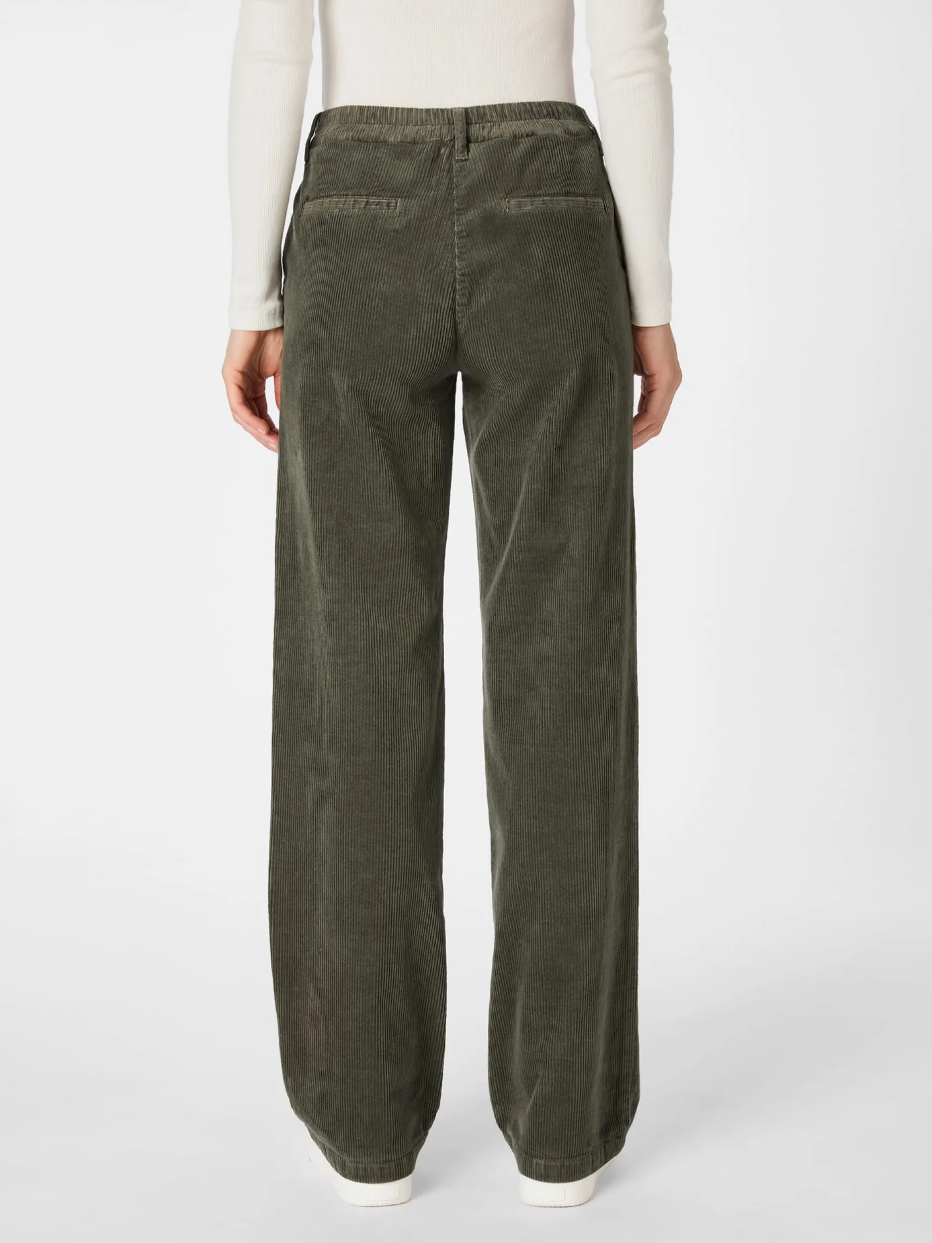 Manufactum Damen-Cordhose weites Bein Oliv