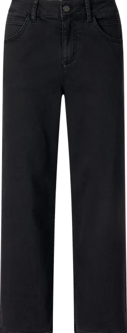 LANIUS Damen-Cropped-Jeans Schwarz Hot