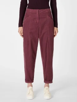 Oska Damen-Feincordhose Weinrot New