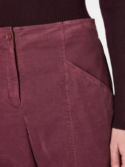 Oska Damen-Feincordhose Weinrot New