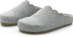 Grand Step Shoes Damen-Filzhausschuh Hellgrau Discount