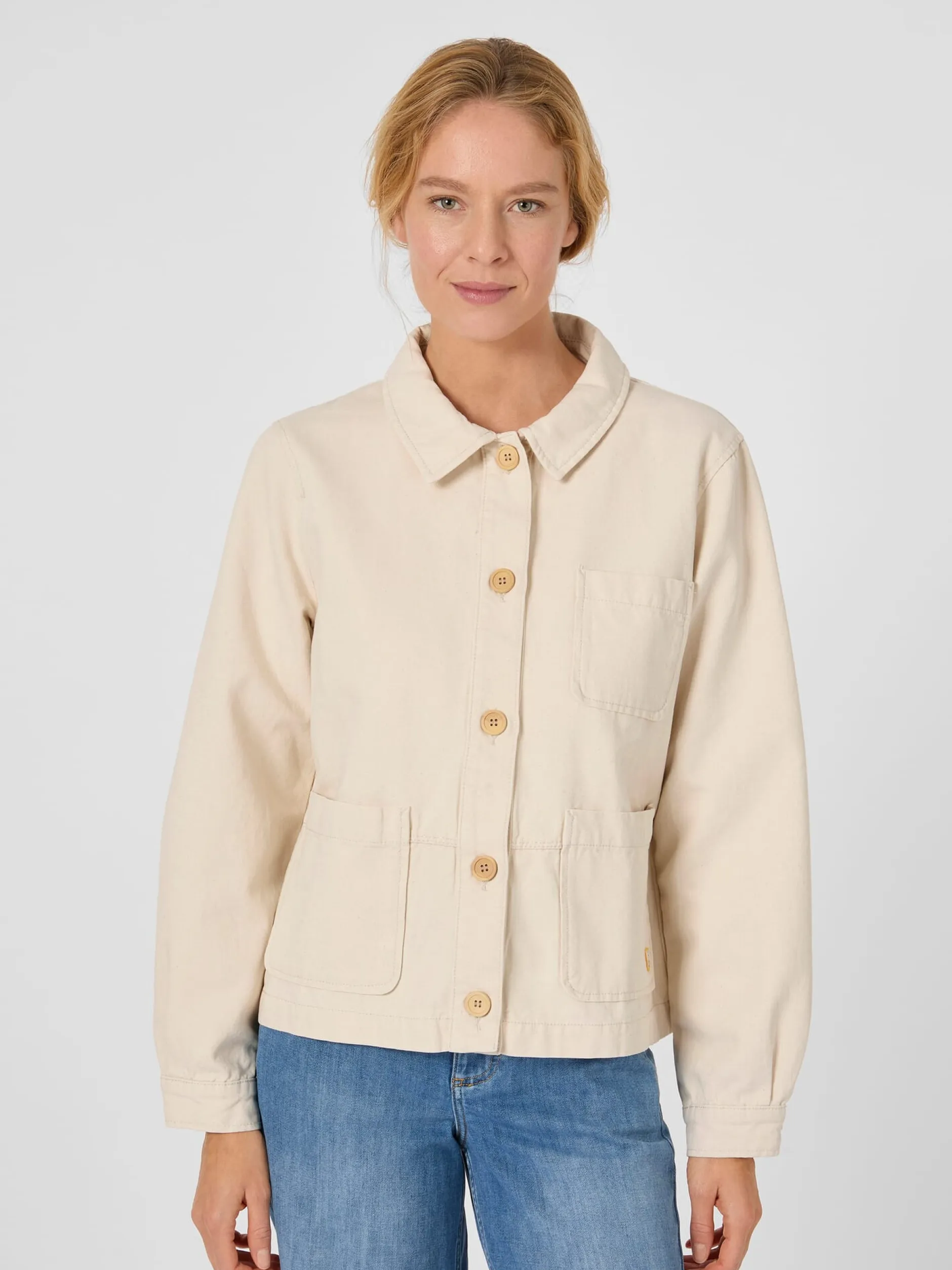 Armor lux Damen-Fischerjacke Baumwolle Natur Hot