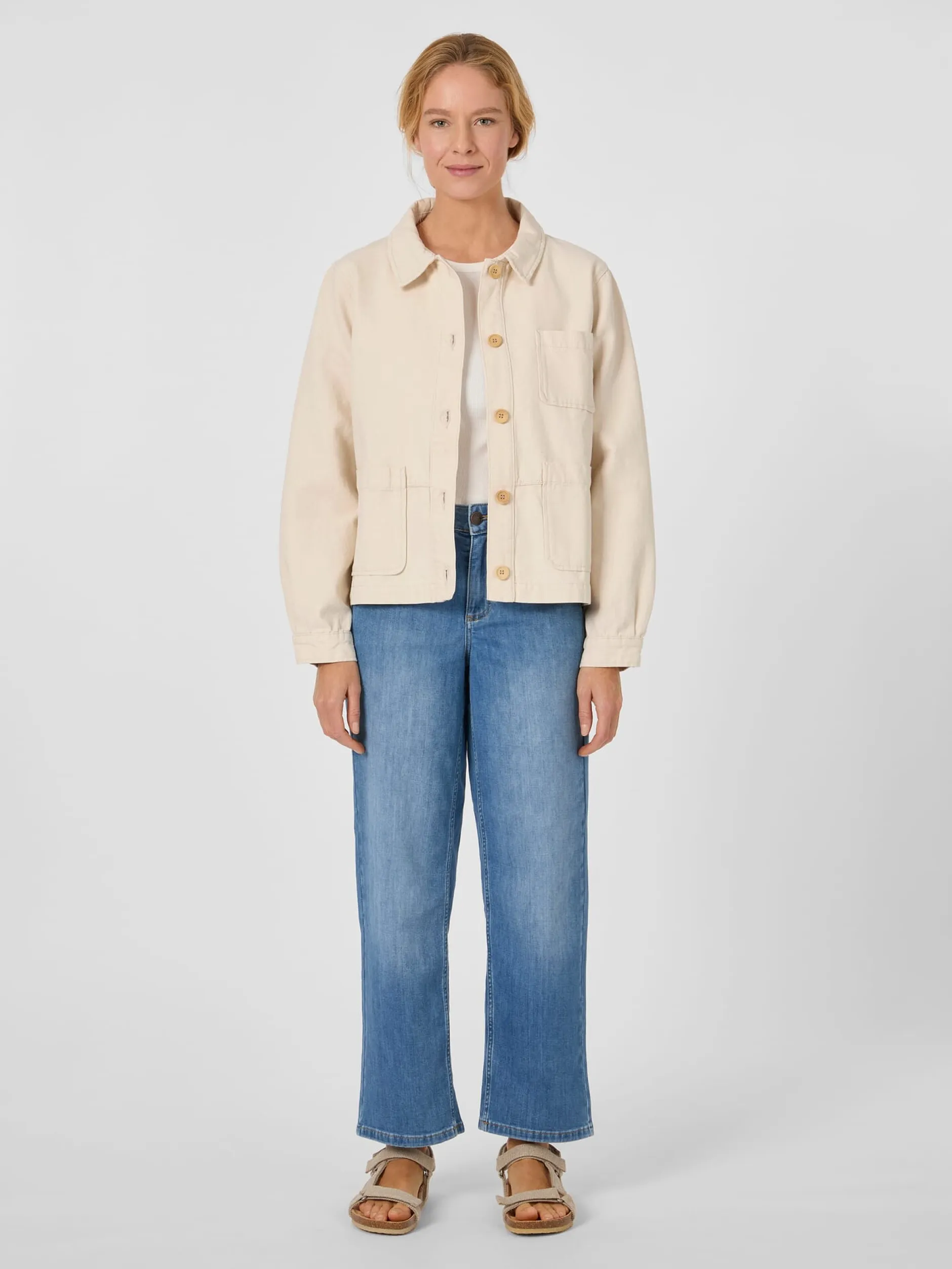 Armor lux Damen-Fischerjacke Baumwolle Natur Hot