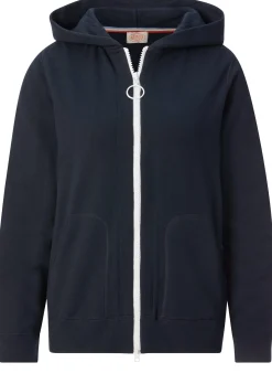 Armor lux Damen-Frottee-Kapuzenjacke Blau Online