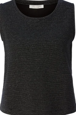 Alma ＆ Lovis Damen-Glitzertop Schwarz Discount