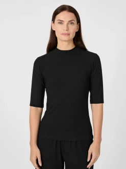 Jan ’n June Damen-Halbarmshirt Lyocell Schwarz Online