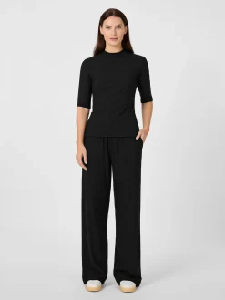 Jan ’n June Damen-Halbarmshirt Lyocell Schwarz Online