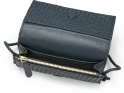 Allan K Damen-Handtasche geflochten, dunkelblau Online