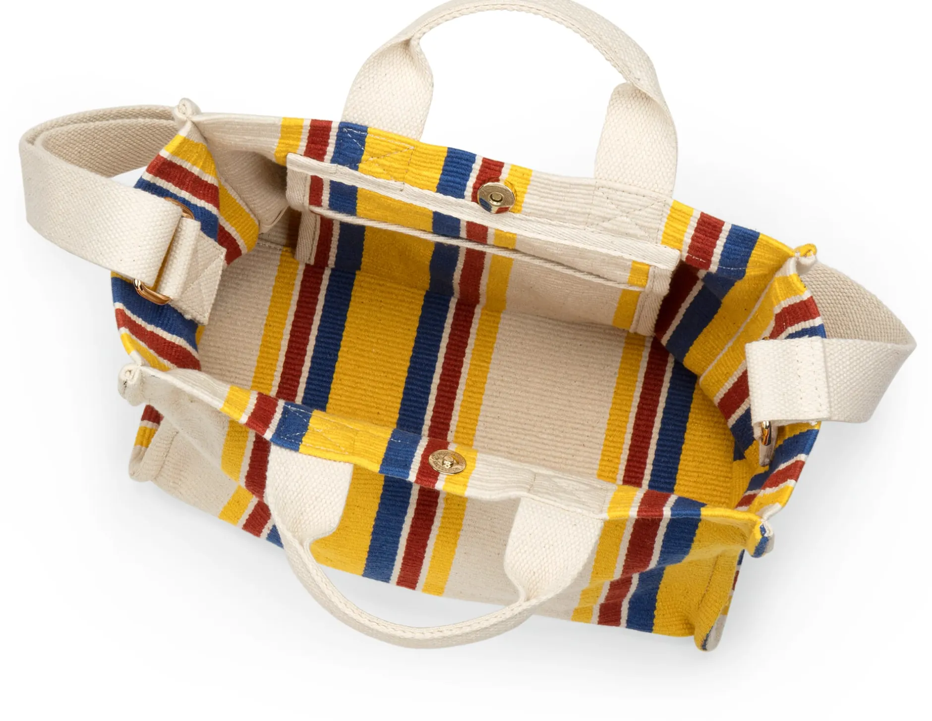 Moismont Damen-Handtasche N° 45 gestreift, natur-gelb Hot