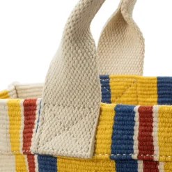 Moismont Damen-Handtasche N° 45 gestreift, natur-gelb Hot