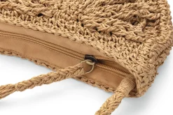 CARE BY ME Damen-Handtasche Raffia, natur Outlet