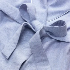 Novila Damenhausmantel Flanell Hellblau Discount