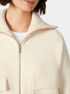 Armedangels Damen-Hüftjacke Naturweiß Hot