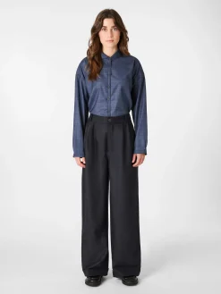 Christiane Strobel Damenhose Dunkelblau Sale