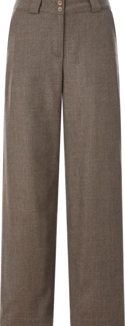 Manufactum Damenhose Schurwolle Braunmelange Clearance
