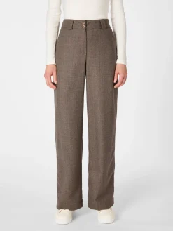 Manufactum Damenhose Schurwolle Braunmelange Clearance