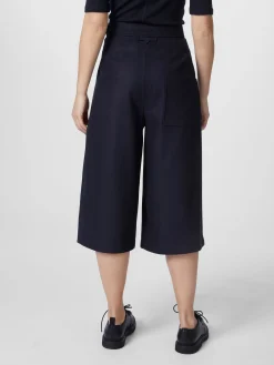 Christiane Strobel Damen-Hosenrock Wolle Dunkelblau Hot