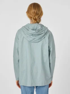 LangerChen Damenjacke Leinen mit Kapuze Sale