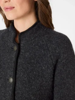 Stapf Damenjanker Wolle Anthrazit