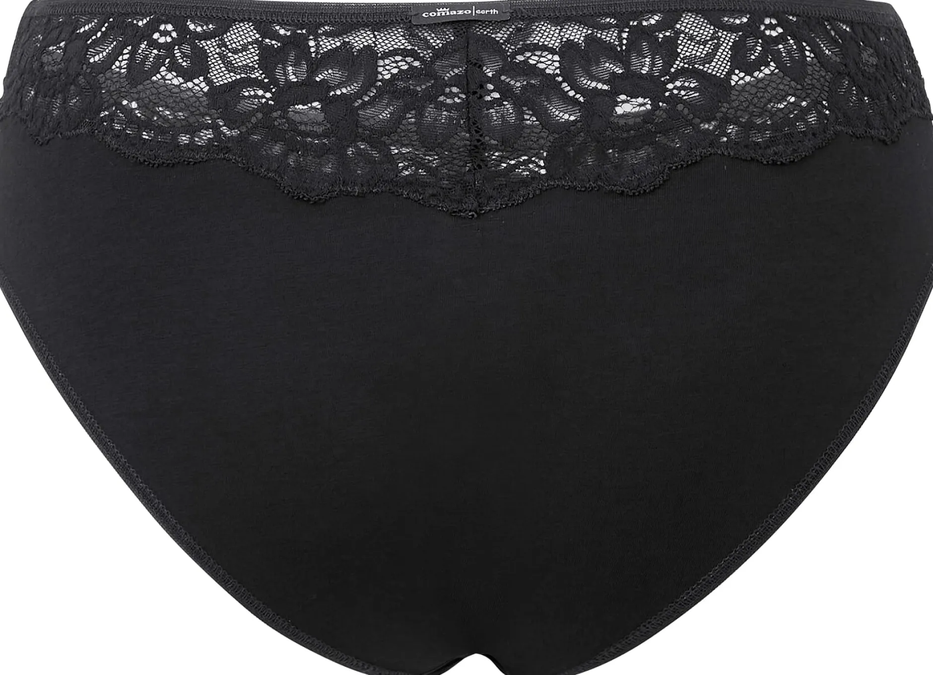 Comazo Damen-Jazzpants mit Spitze Schwarz