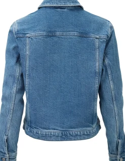 Knowledge Cotton Apparel Damen-Jeansjacke Denim Clearance