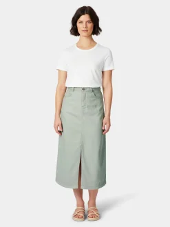 LANIUS Damen-Jeansrock Hellgrün