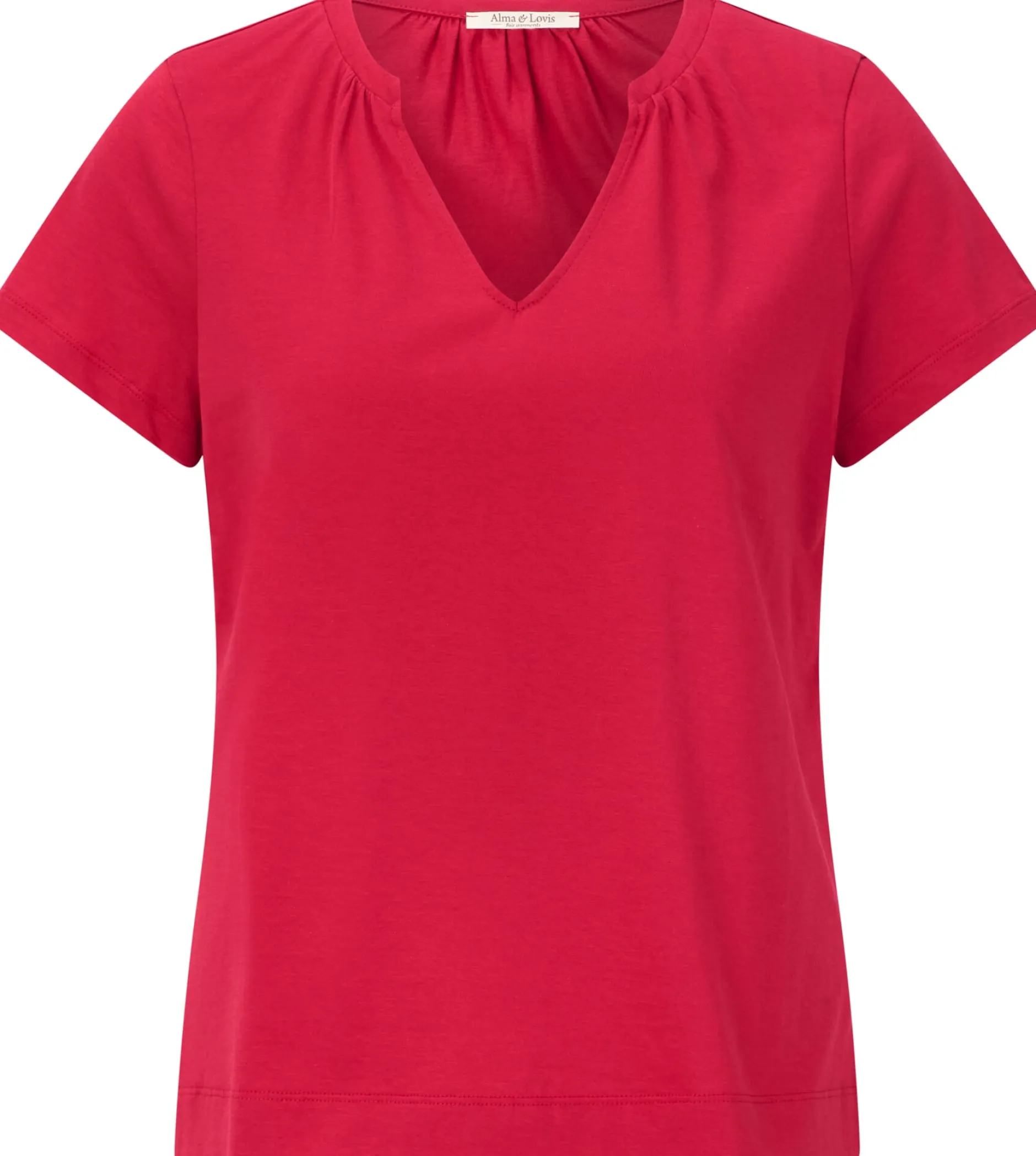 Alma & Lovis Damen-Jerseybluse Rot Discount
