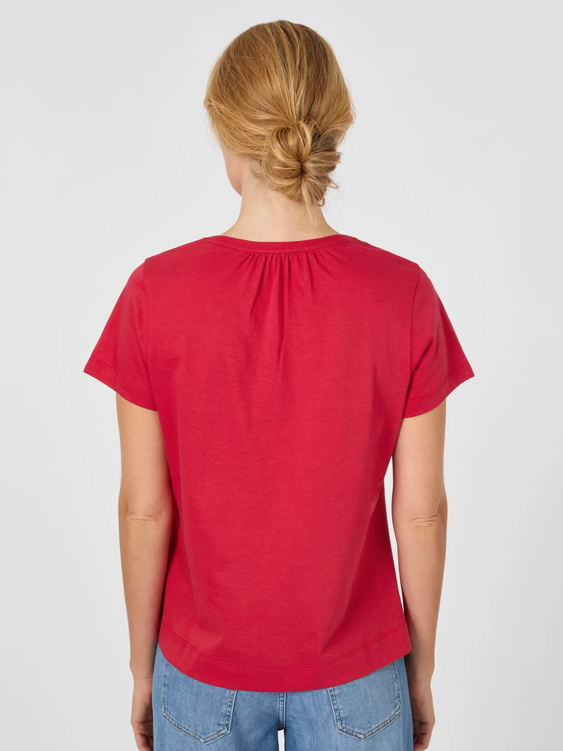 Alma & Lovis Damen-Jerseybluse Rot Discount