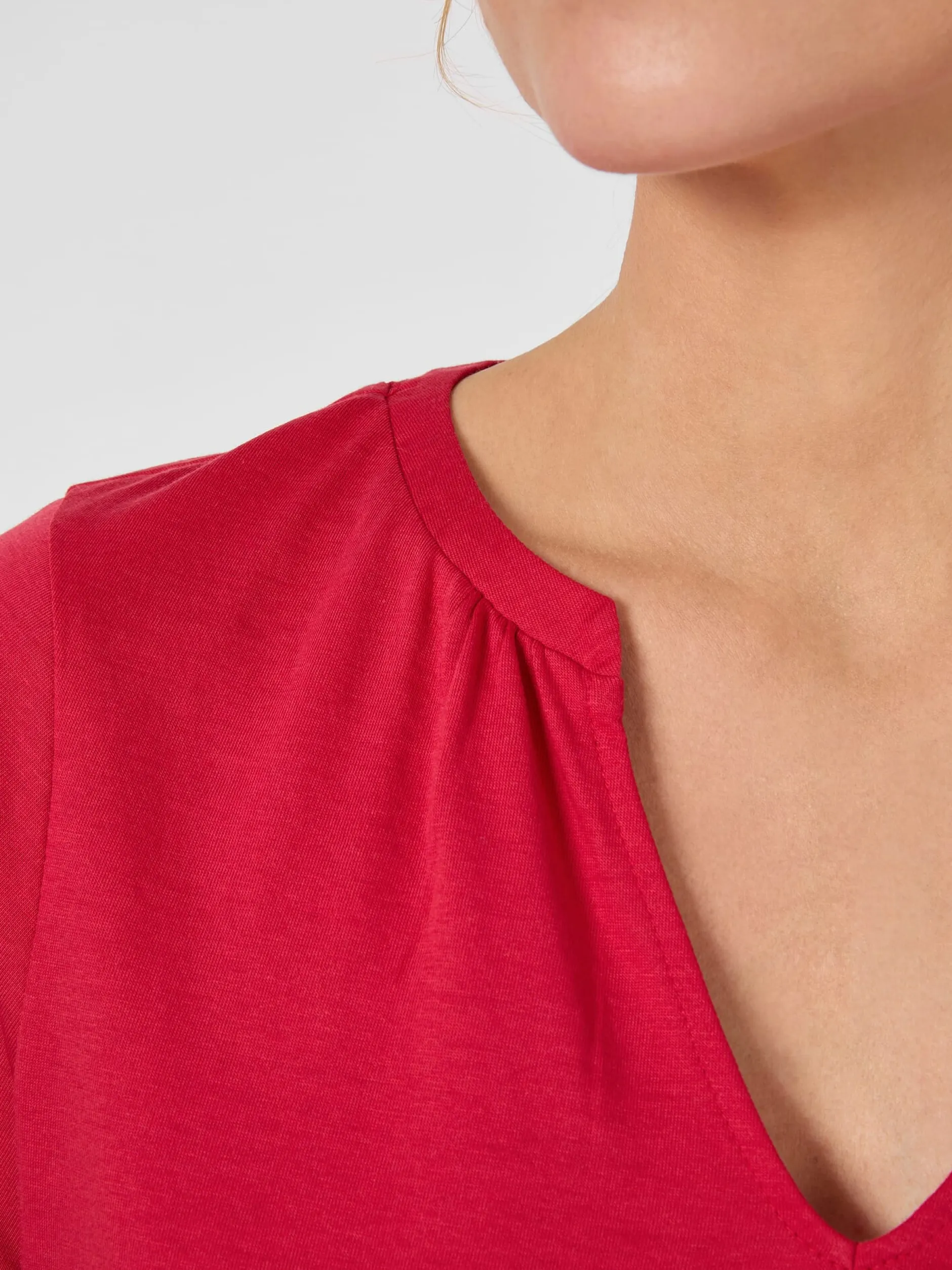 Alma & Lovis Damen-Jerseybluse Rot Discount