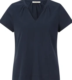 Alma ＆ Lovis Damen-Jerseybluse Dunkelblau New