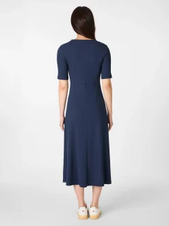 Armedangels Damen-Jerseykleid Blau Best