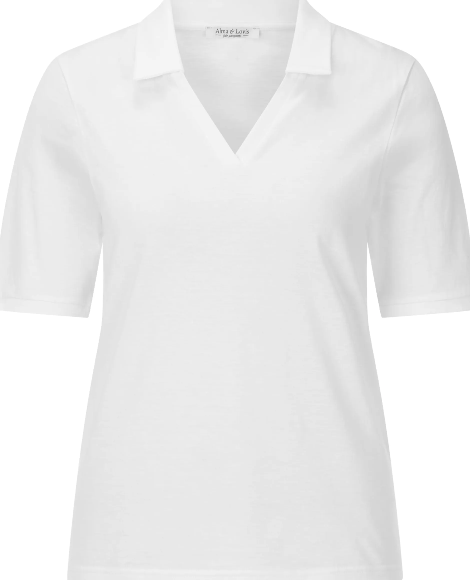 Alma & Lovis Damen-Jerseypolo Weiß Online