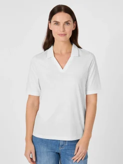 Alma ＆ Lovis Damen-Jerseypolo Weiß Online