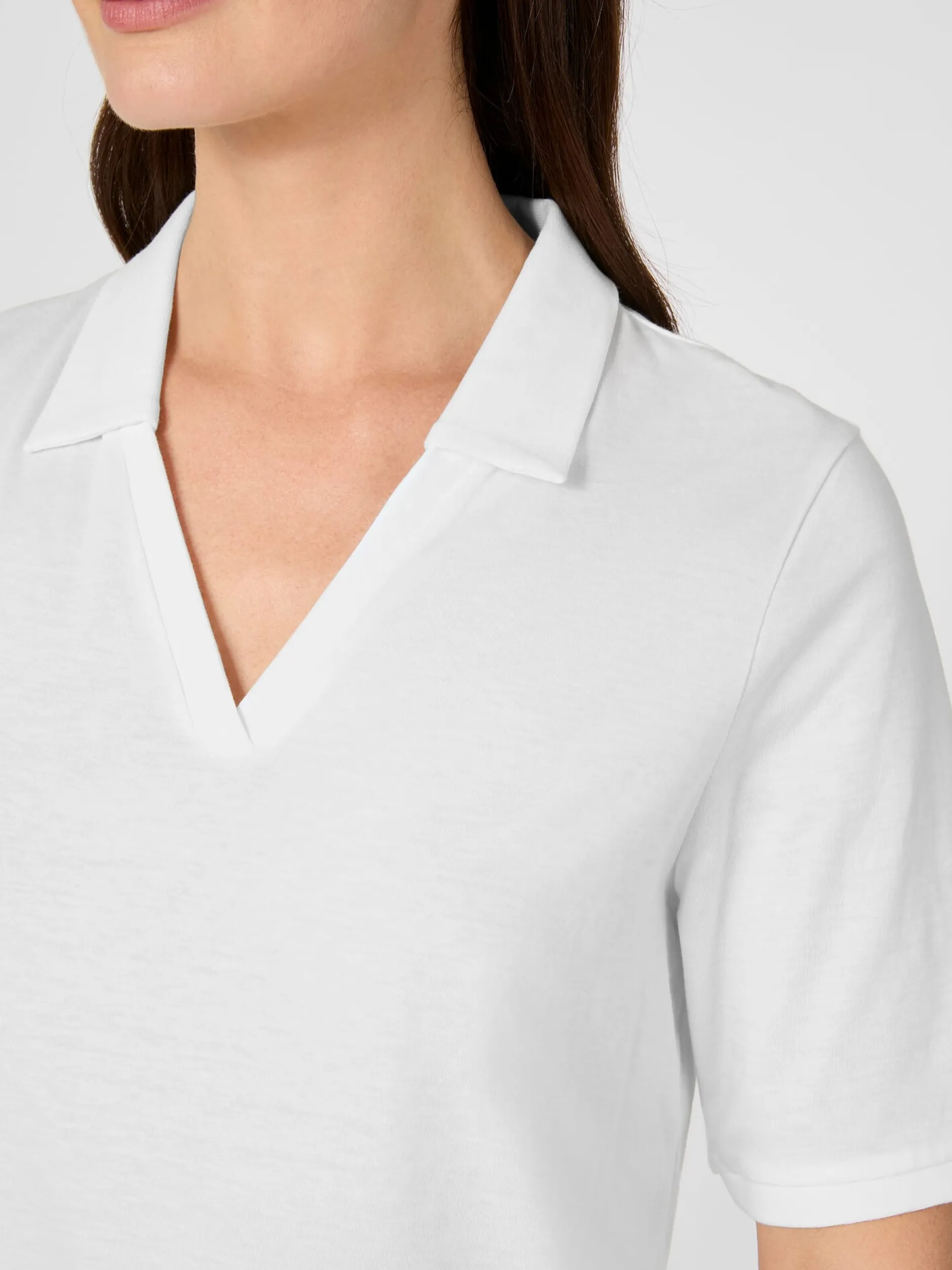 Alma & Lovis Damen-Jerseypolo Weiß Online