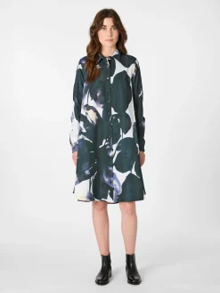 Hannes Roether Damenkleid geknöpft, Multicolor Clearance