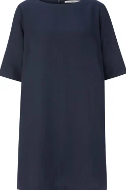 LANIUS Damenkleid Halbarm Dunkelblau