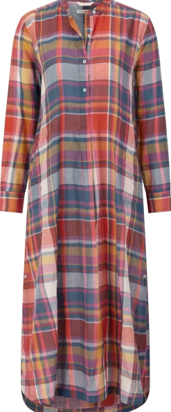 Moismont Damenkleid lang kariert Clearance