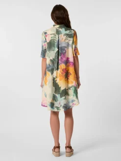 Hannes Roether Damenkleid Leinen Multicolor Clearance