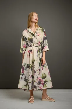 Hannes Roether Damenkleid Midi Multicolor