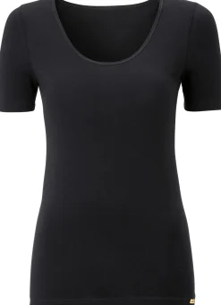 Comazo Damen-Kurzarmshirt Schwarz Best
