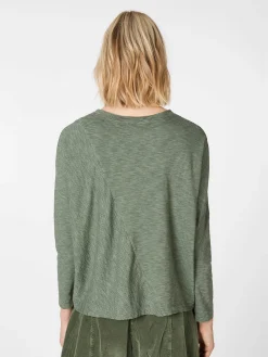 Oska Damen-Langarmshirt Oliv New