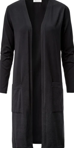 Alma ＆ Lovis Damen-Langstrickjacke Schwarz