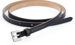 Kreis Ledermanufaktur Damen-Ledergürtel schmal Dunkelblau New