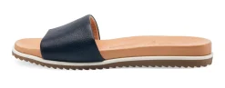 Werner Schuhe Damen-Lederpantolette Dunkelblau Best